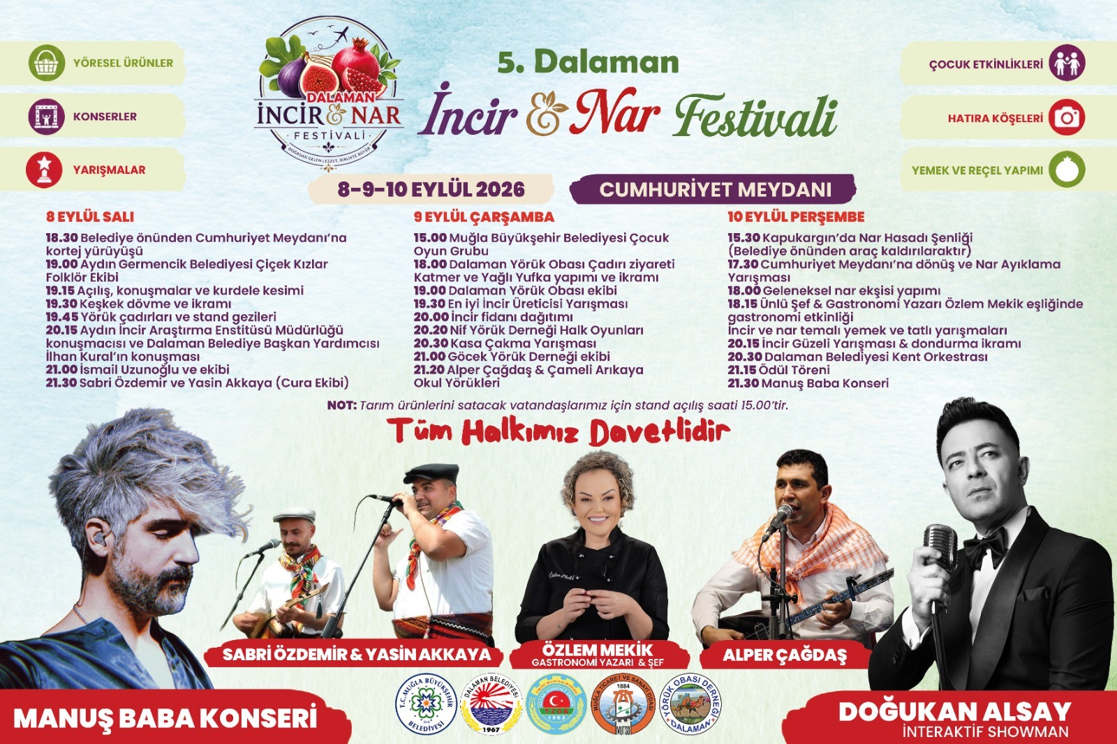 DALAMAN’DA İNCİR VE NAR FESTİVALİ HEYECANI